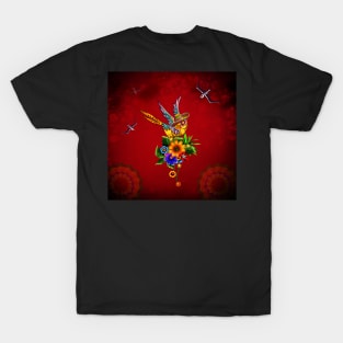 Funny sugar skull bird T-Shirt